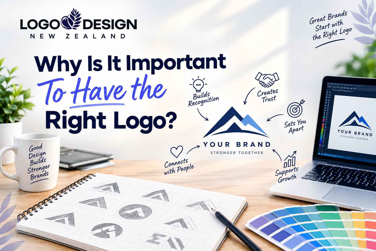 having a right logo